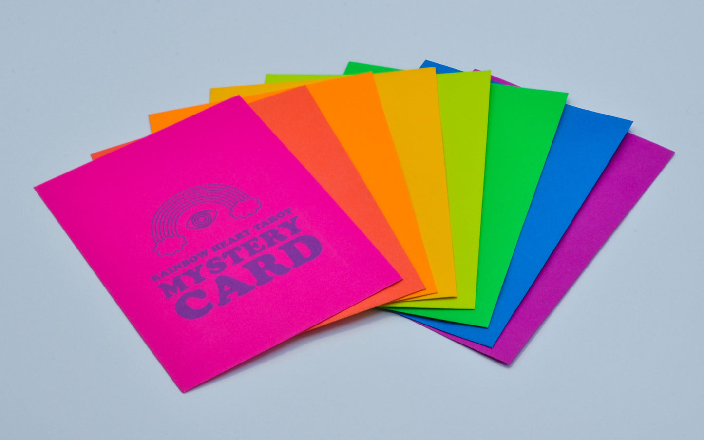 Rainbow Heart Tarot Mystery Card