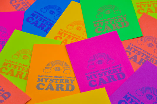 Rainbow Heart Tarot Mystery Card