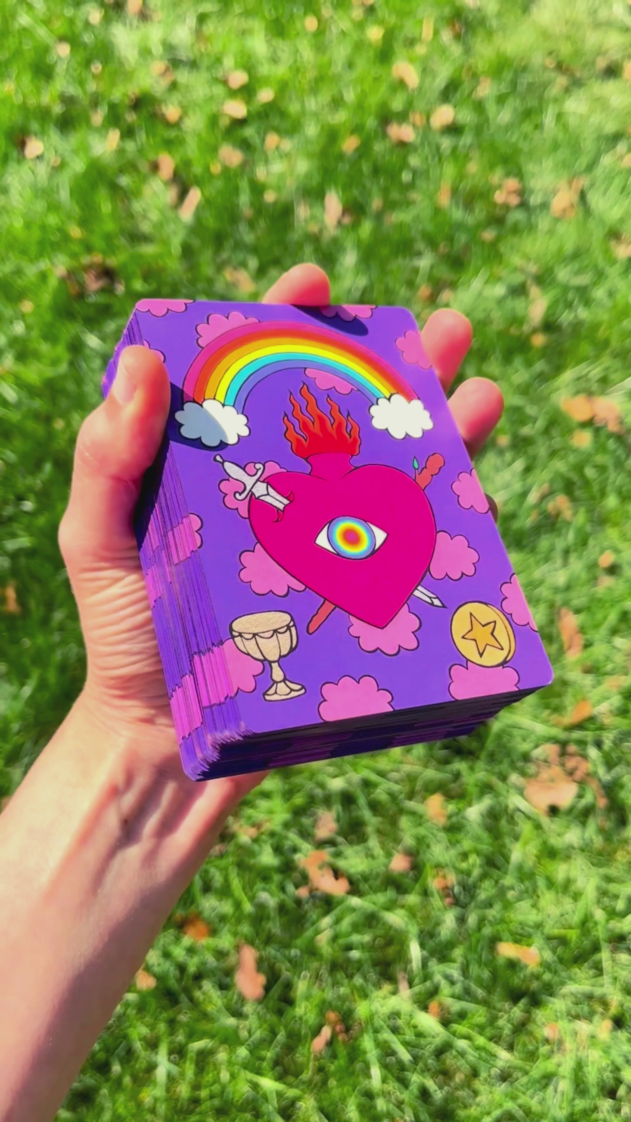 Rainbow Heart Tarot Deck- 5th Edition – Rachel Rosenkoetter